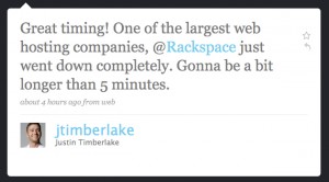 Justin Timberlake and Rackspace