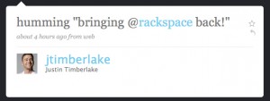 Justin Timberlake and Rackspace 2